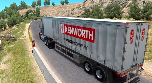 Kenworth Curtain trailer