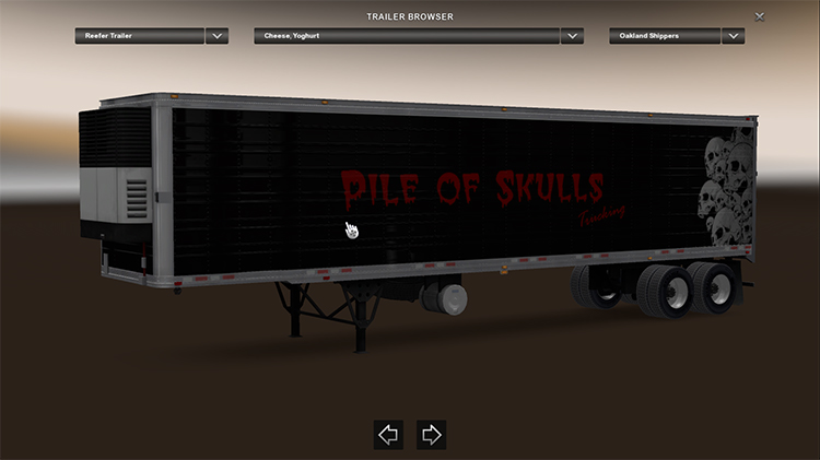 Pile of Skulls Trucking Reefer Trailer
