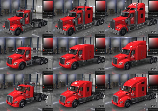 Transco Lines Company skins for all 3 SCS trucks