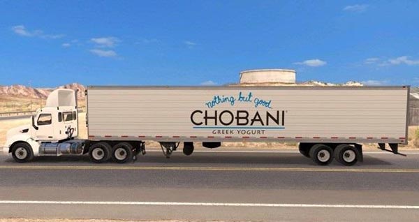 Chobani Yogurt Reefer trailer v1