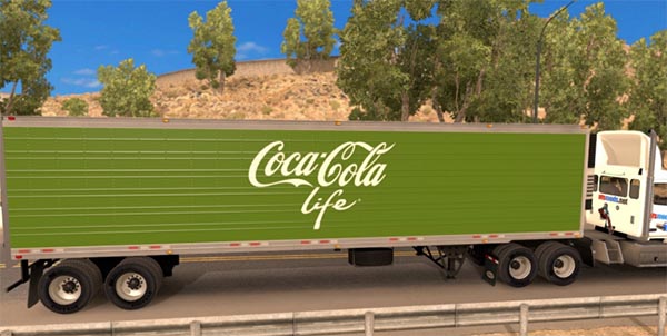 Coca Cola Life reefer trailer