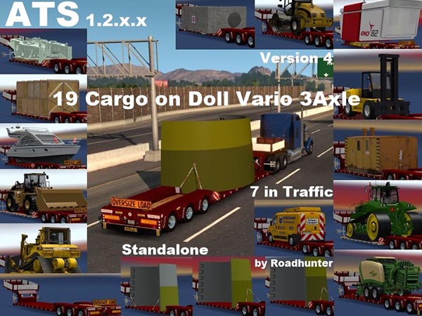 Doll Vario 3axles with 16 Cargos V 4