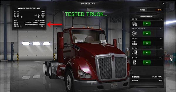 High-geared 6-speed Transmission mod for T680 and W900