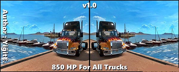 850 HP for all Truck v1.0