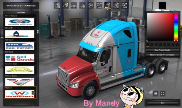 Freightliner Cascadia Mandy Skin SCS Company